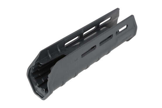 The Magpul Remington 870 forend features multipl M-LOK attachment slots for accessories